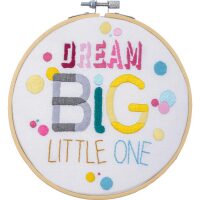 Vervaco Borduur met borduurring Quote Dream big PN-0215322 pakket