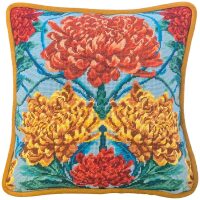 Bothy Threads April Mawhinney Caustic Chrysanthemum TAM5 Petit Point kussen borduren