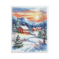 Collection d'Art Snowy Village BC8143 borduren (pakket)