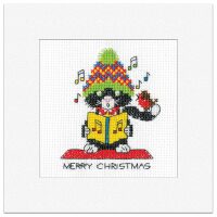 Heritage Crafts Black Cat Card Christmas Carol 1939A