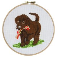 Pako Grappige puppy 289.021 voorbedrukt borduren (pakket)