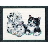 Pako Jonge dalmatier en een lief katje 215.410 borduren (pakket)