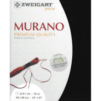 Zweigart borduurstof Precut Murano Evenweave Zwart (720) 32ct 48x68cm