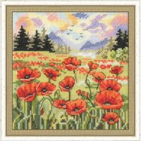 Golden Fleece Poppy Summer M-028 borduren (pakket)