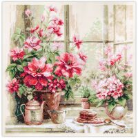 Magic Needle Morning in Rosy Tones 070-034 borduren (pakket)