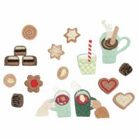 Rico Design Stick & Stitch borduurpakket Koekjes 23 stuks