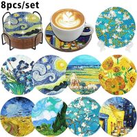 Diamond Painting onderzetters Schilderijen van Van Gogh (8 stuks)