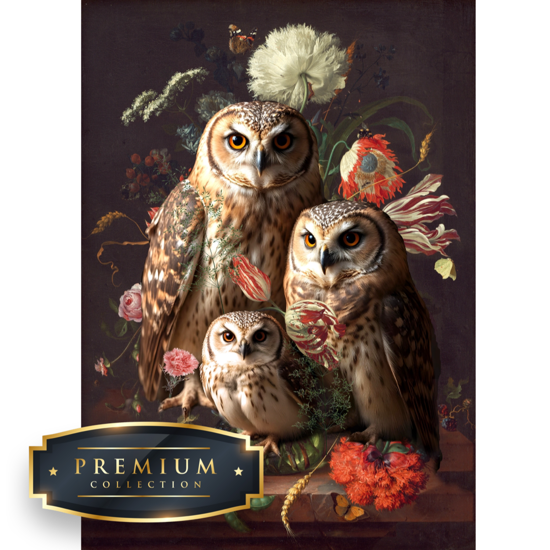 Familie uil Premium DP Diamond Painting