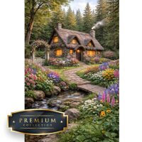 Boshuisje Premium DP Diamond Painting