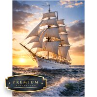 Zeilschip Premium DP Diamond Painting