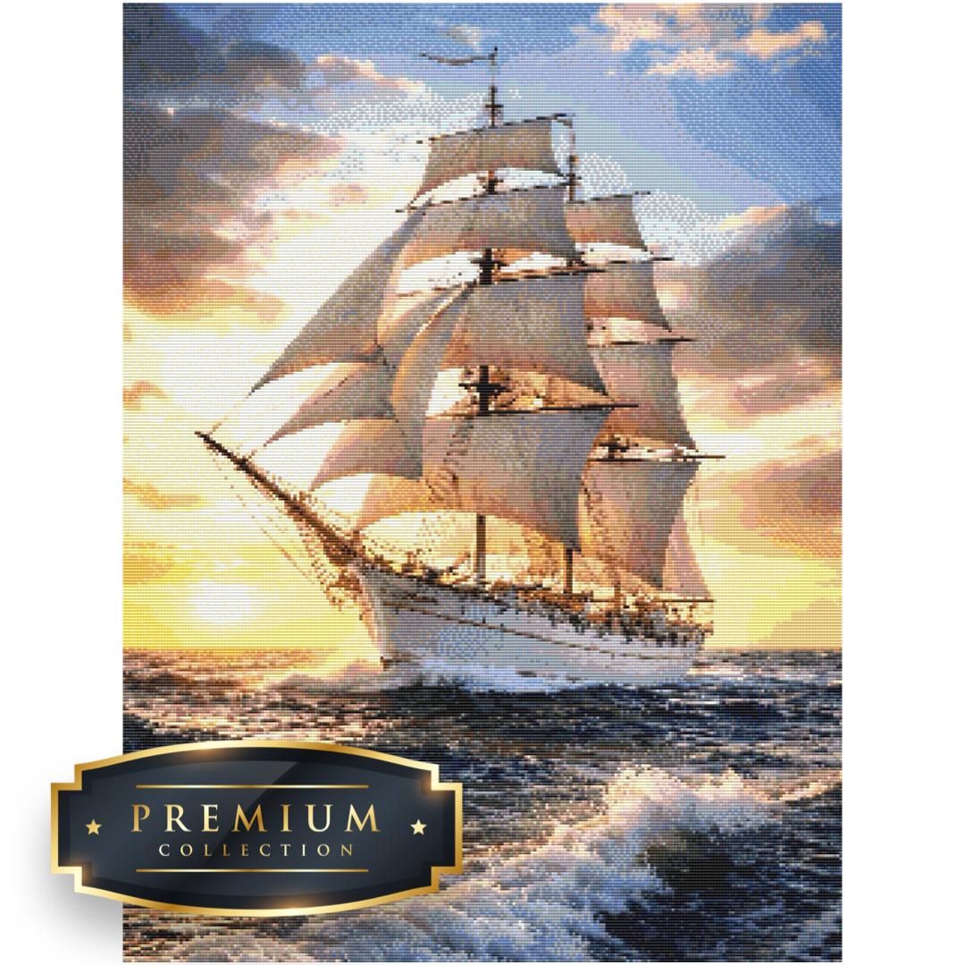Zeilschip Premium DP Diamond Painting - Afbeelding 2