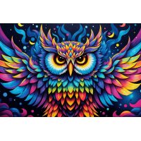 Neon Nachtuil Diamond Painting