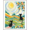 Vervaco 2 Cats in the garden PN-0223852