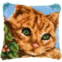 Vervaco Kat in Boom PN-0233567 Knoopkussen pakket