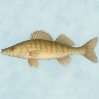 Vissen Snoekbaars Diamond Painting