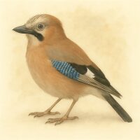 Vogeltjes Vlaamse Gaai diamond painting