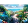 Bloemenpad naar zee diamond painting