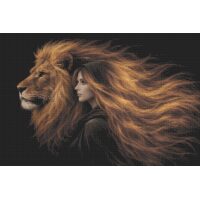 Imàge Lion Dream Couple IA003 Borduurpatroon