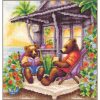 LanArte A beartastic holiday PN-0217602 Aïda borduren (pakket)