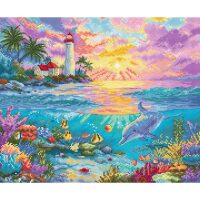 Leti Stitch Dolphin's Paradise LI59 borduren (pakket)