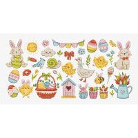 Leti Stitch Easter Sampler L9980 borduren (pakket)
