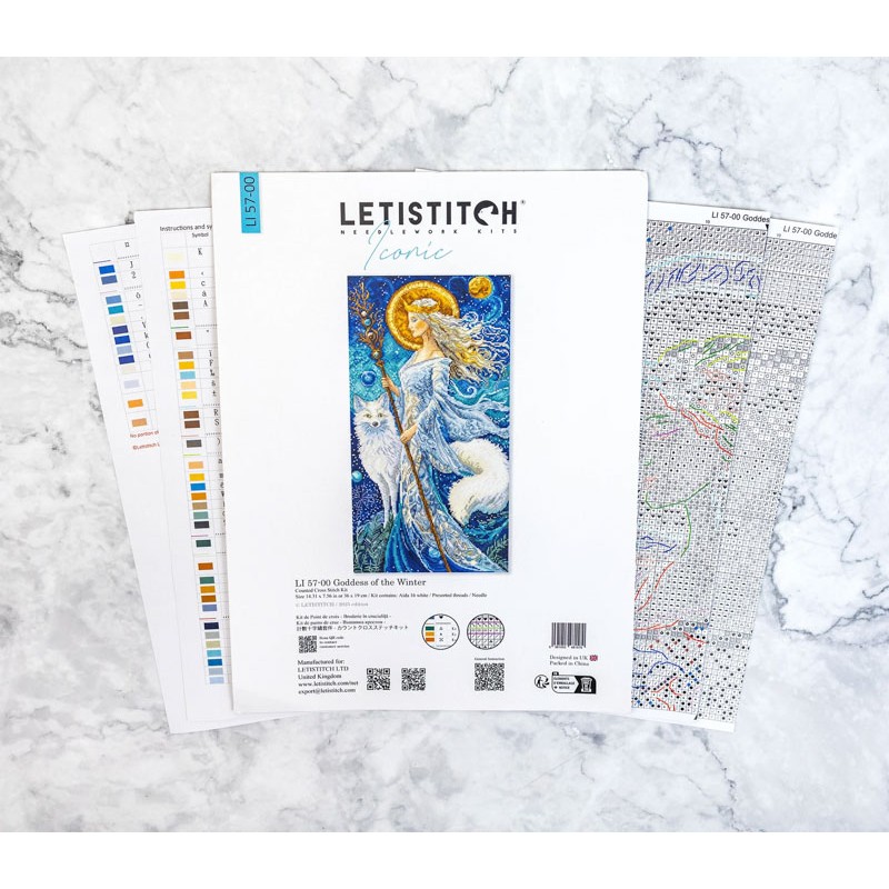 Leti Stitch Goddess of the Winter LI57 borduren (pakket)
