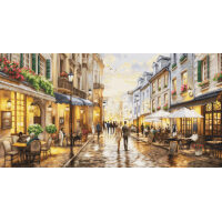 Luca-S Night Time Café GOLD B729 borduren (pakket)