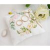 Luca-S Your Wedding Rose W01 Ringkussen borduren (pakket)
