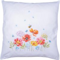 Vervaco Borduurkussen Klaprozen en wilde bloemen PN-0230664
