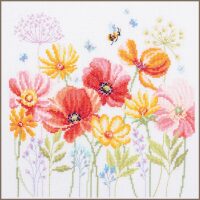 Vervaco Klaprozen en wilde bloemen PN-0224161 borduren (pakket)