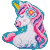 Vervaco Kruissteekvormkussen Eenhoorn PN-0231400 inclusief kussenrug