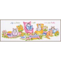 Vervaco Poesjes en boeken PN-0213990 borduren (pakket)