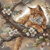 AVA Stitch The Cat on the Apple Tree P059 borduren (pakket)