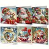 Diamond painting kerstkaarten Gezellige Kerst (6 stuks)