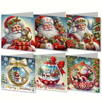 Diamond painting kerstkaarten Gezellige Kerst (6 stuks)