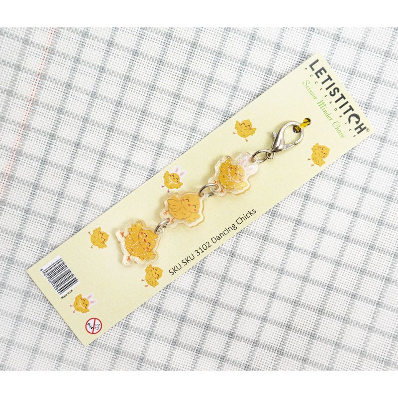 Leti Stitch Scissors Chain Dancing Chicks 3102 (Schaarketting)
