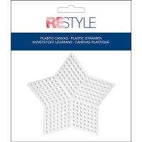 Restyle Plastic Stramien Ster 9 cm - 10 stuks