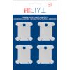Restyle Plastic Wikkelkaartjes / Bobbins 37x40mm