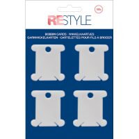 Restyle Plastic Wikkelkaartjes / Bobbins 37x40mm