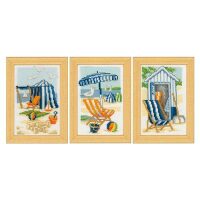 Vervaco Miniatuur Zon en zee set van 3 PN-0157516 borduren (pakket)
