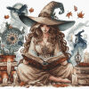 AVA Stitch The Witche's Autumn P042 borduren (pakket)