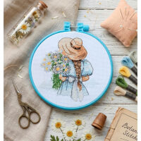 Abris Art Daisies for Her AHM-099 borduren (pakket) inclusief borduurring