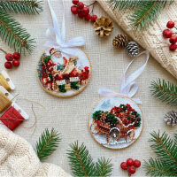 Abris Art Sleigh of Santa ABT-064 kralen borduren (pakket)