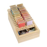 DMC Houten Bobbin Organizer U2363 inclusief 24 wikkelkaarten