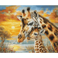 Luca-S Giraffe Cuddle GOLD BU5109 borduren (pakket)