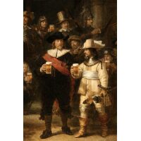 Nachtwacht Officieren en schutters aan het bier Diamond Painting