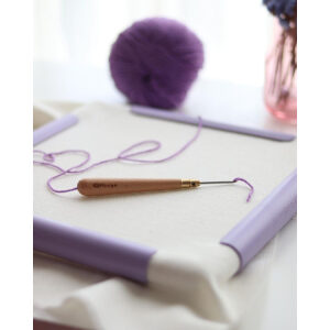 Nurge Borduur Snap Frame 21x21 paars (klem borduurraam)