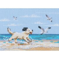 RTO Dog Running on Beach M01108 borduren (pakket)