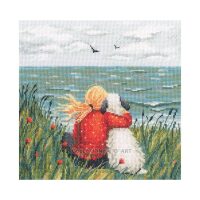 RTO Girl and Dog by the Ssea M01103 borduren (pakket)