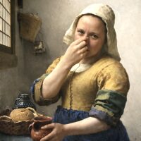 Stinkend, Het Melkmeisje Diamond Painting